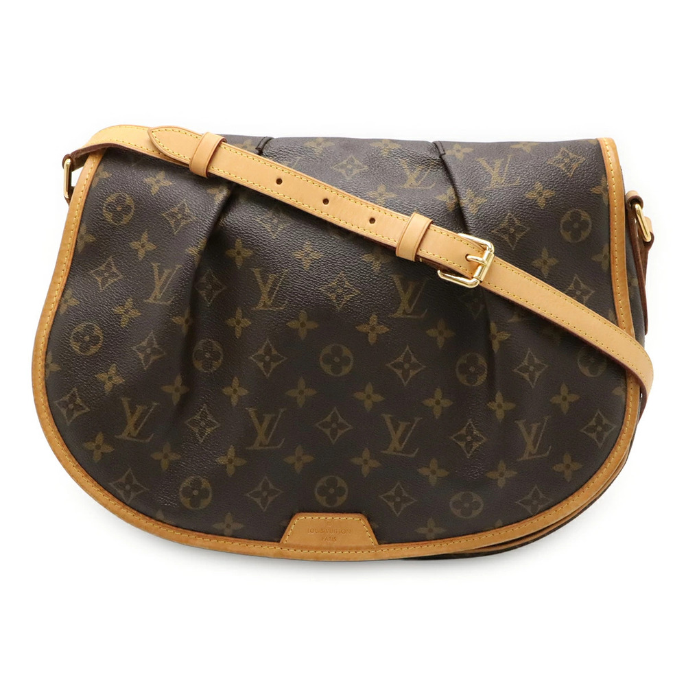 LOUIS VUITTON Monogram Menilmontant Messenger Crossbody
